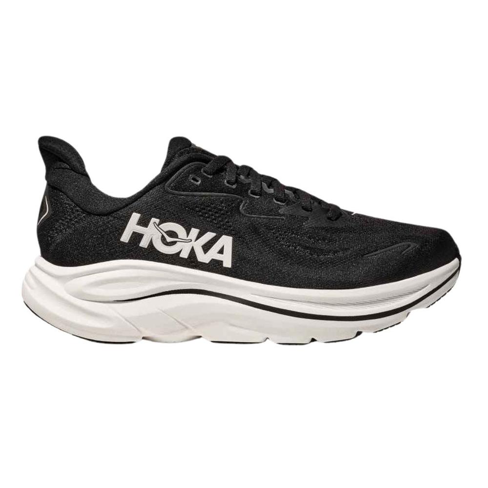 Hoka One Men's Clifton 10 Running Shoes BLACK/WHITE