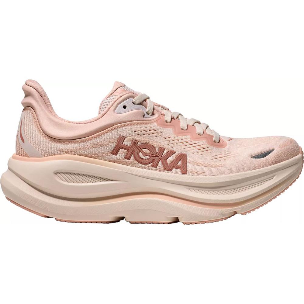 Hoka One Women's Bondi 9 Running Shoes ROSELATTE/ROSECREAM