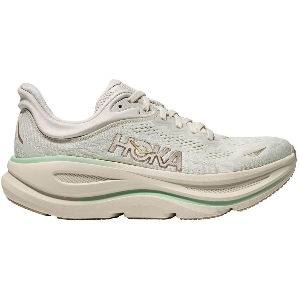 Hoka One Women's Bondi 9 Wide Running Shoes TRUFFLESALT/SEAGLASS