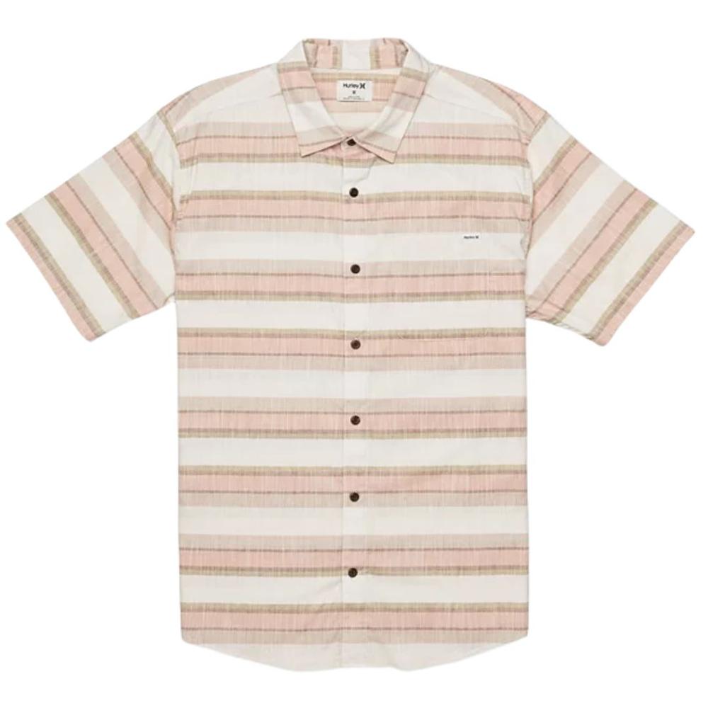 Hurley One & Only Lido Stripe Short Sleeve Shirt BONE