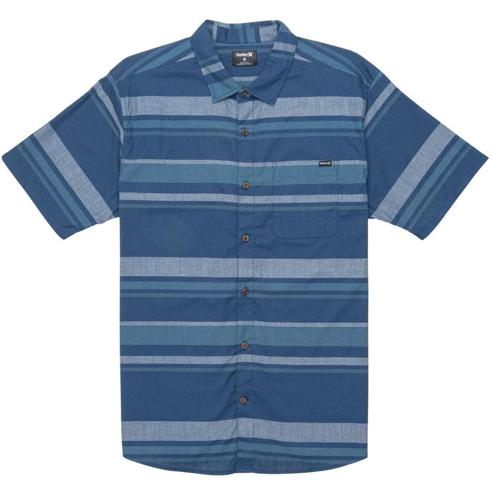 Hurley One & Only Lido Stripe Short Sleeve Shirt SUBMARINE