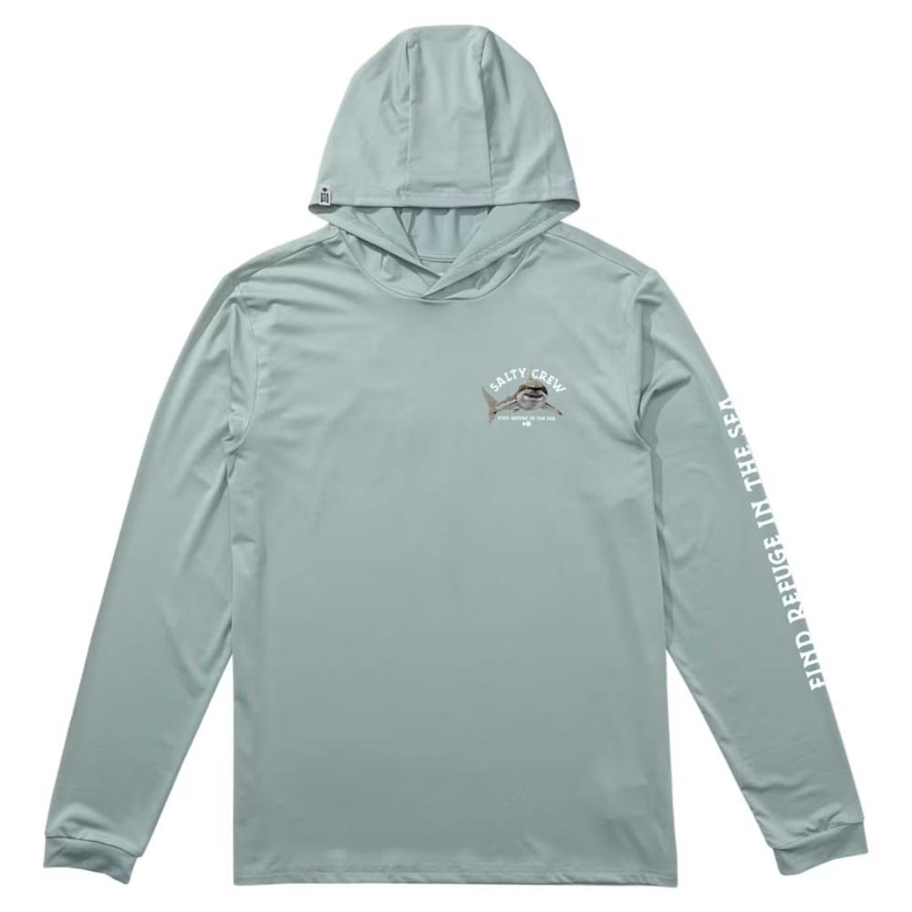 Salty Crew Lurking Hooded Sun Shirt MARINE
