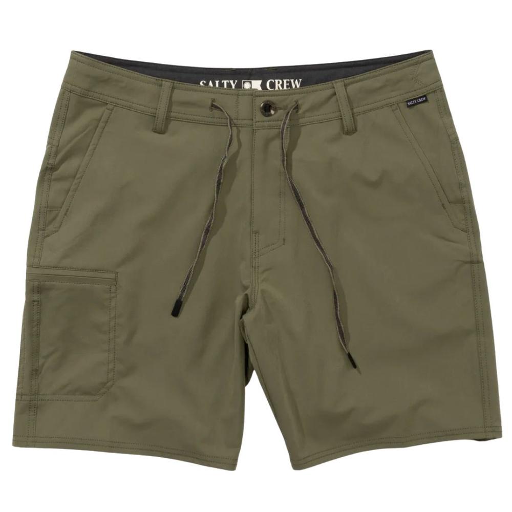 Salty Crew Transom Tech Shorts DUSTYOLIVE