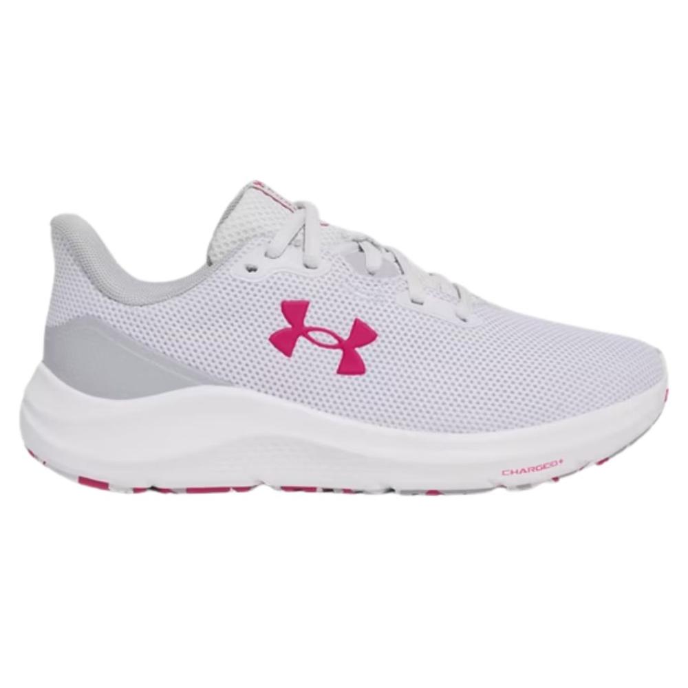 Under Armour Women's UA Pursuit 4 Running Shoes DISTANTGRAYMODGRAYSHADEDFUCHSIA