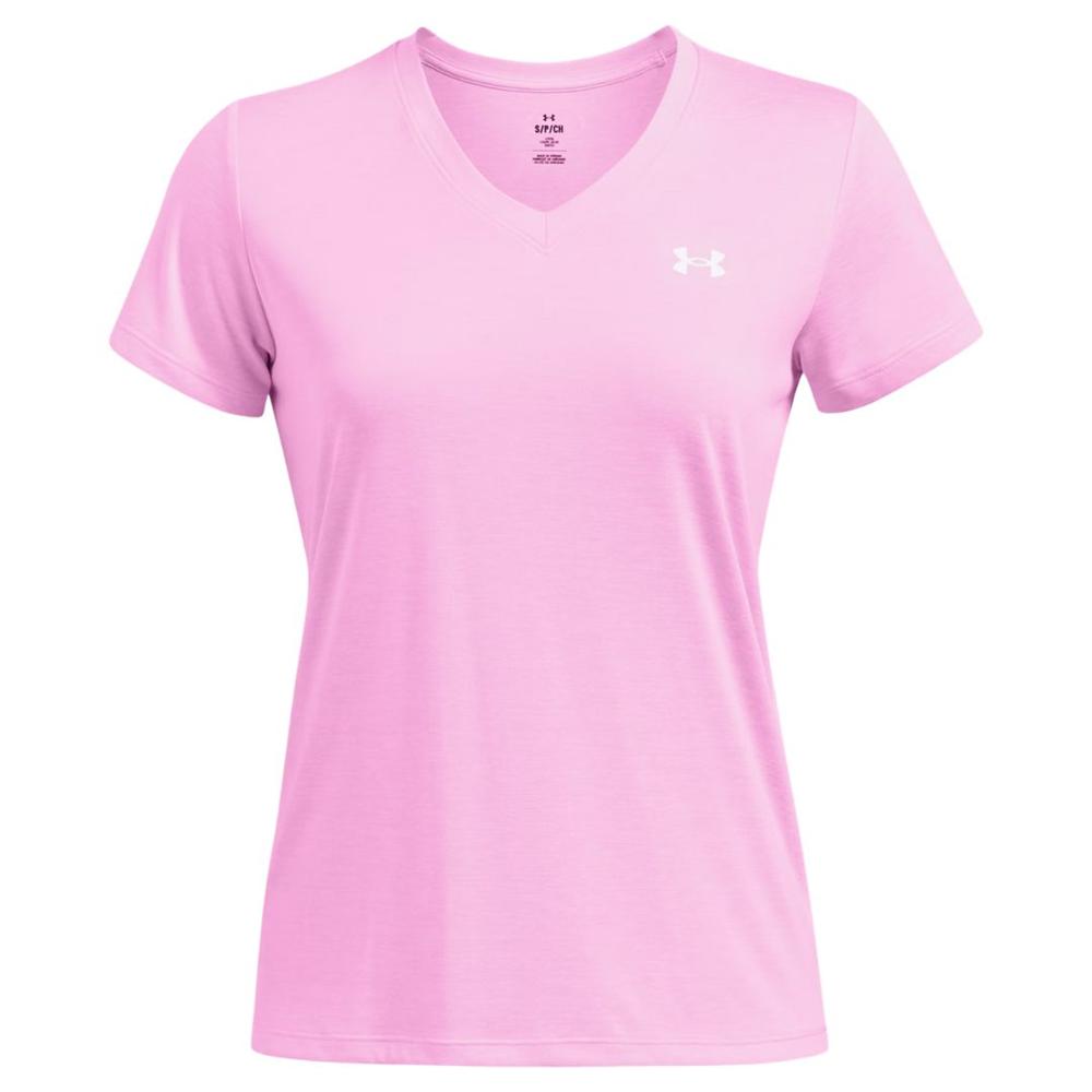 Under Armour Women's UA Tech Twist Shirt STELLARPINKWHITE