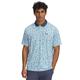 Under Armour Men's UA Matchplay Printed Polo WHITEDOWNPOURGRAYDOWNPOURGRAY