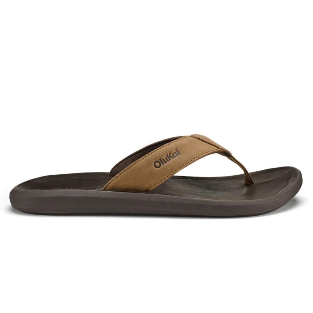 OluKai Men's Pili Waterproof Sandals TAN/DKJAVA
