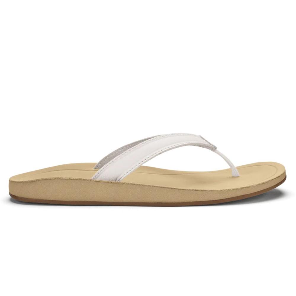 OluKai Women's Southshore Waterproof Sandals BRIGHTWHITE/WARMSAND