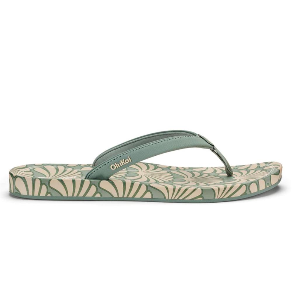 OluKai Women's ‘Uiki Sandals SILVERPINE/PAI