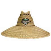 Adult Straw Lifeguard Hat With Lake Tahoe Patch