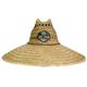 Adult Straw Lifeguard Hat With Lake Tahoe Patch NA