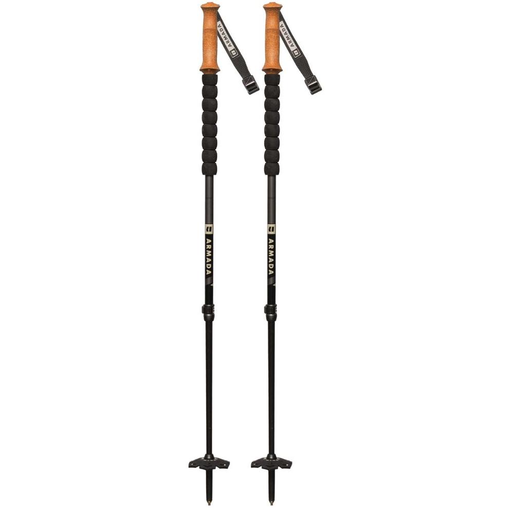 Armada Carbon Adjustable Ski Poles 2026 BLACK