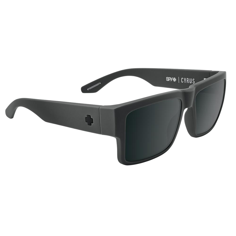 Spy Optic Cyrus Matte Black Sunglasses with Gray Lenses 