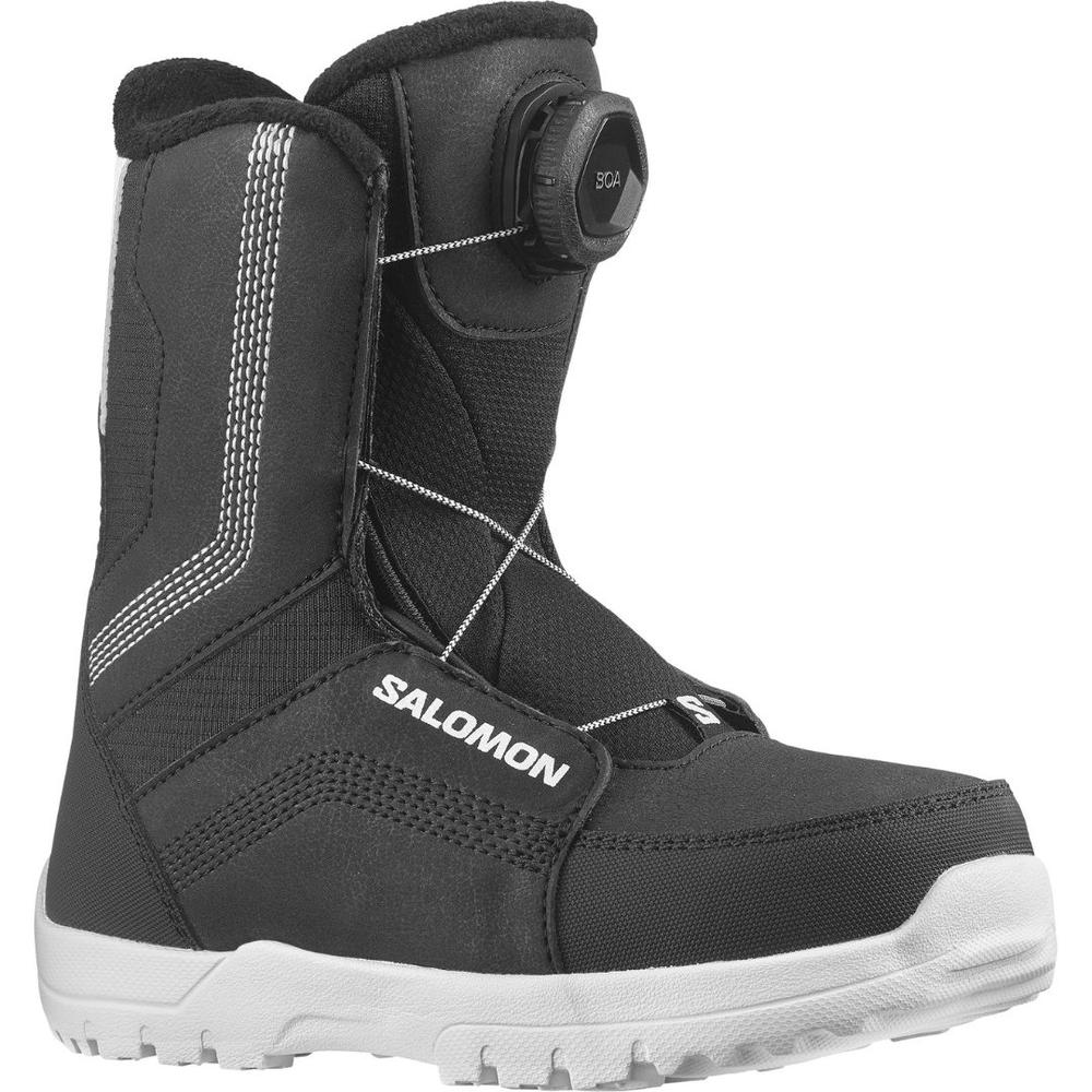 Salomon Kids' Whipstar BOA Snowboard Boots 2026 BLACK/BLACK/WHT