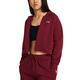 Under Armour Women's UA Rival Full Zip Cropped Fleece CARDINALWHITE