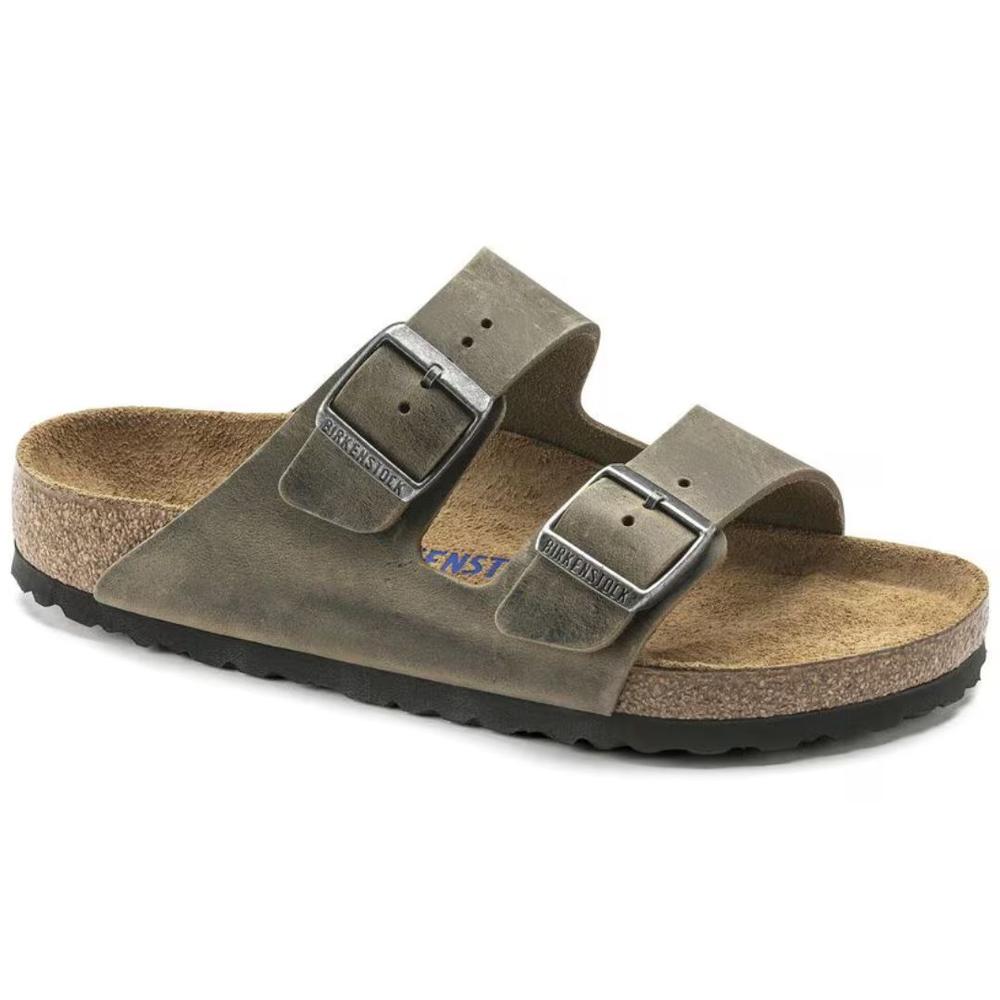 Birkenstock Arizona Soft Footbed Oiled Leather Sandal KHAKI