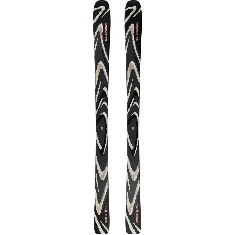 Salomon QST 94 Black Freeride Skis 2026 BLACK/ALMON