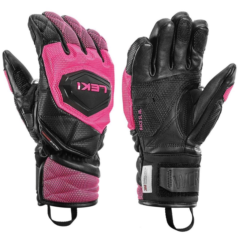 Leki WCR Venom 3D Junior Race Gloves BLACKPINK