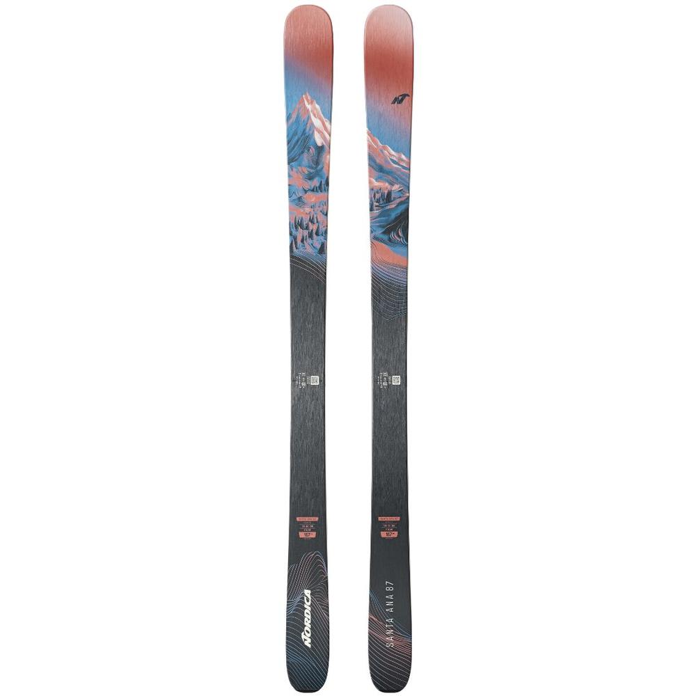 Nordica Women's Santa Ana 87 Skis 2026 CORAL/BLUE/BLACK