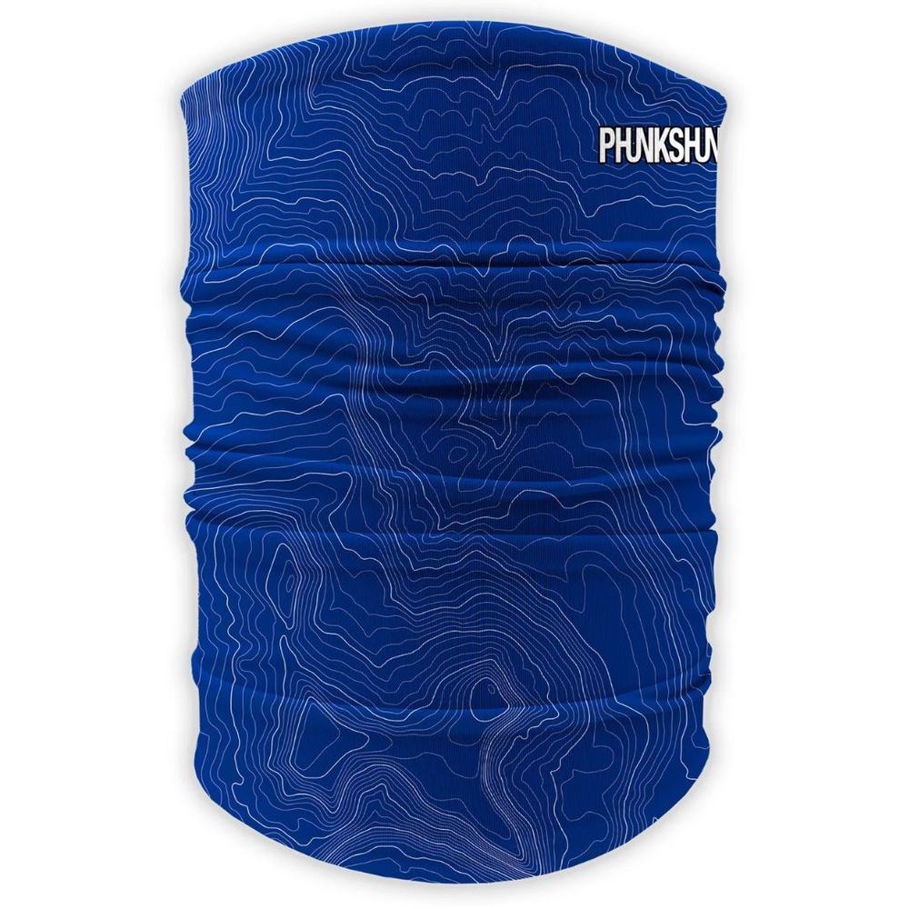 Phunkshun Double Tube Neck Gaiter - Blue Topo BLUETOPO