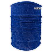 Phunkshun Double Tube Neck Gaiter - Blue Topo