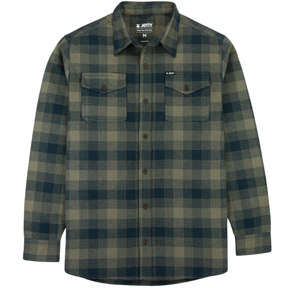 Jetty Men's Breaker Flannel BROWN