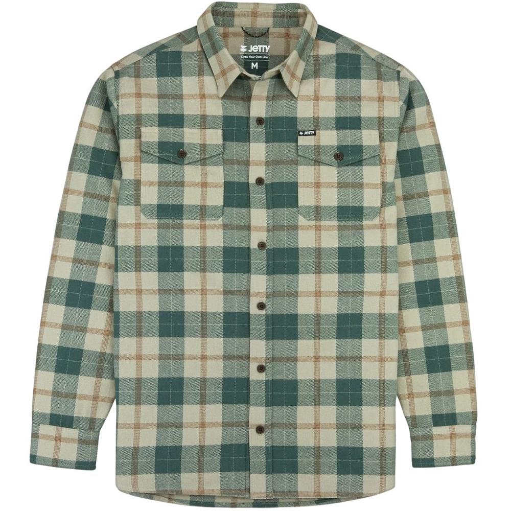 Jetty Men's Breaker Flannel TAN