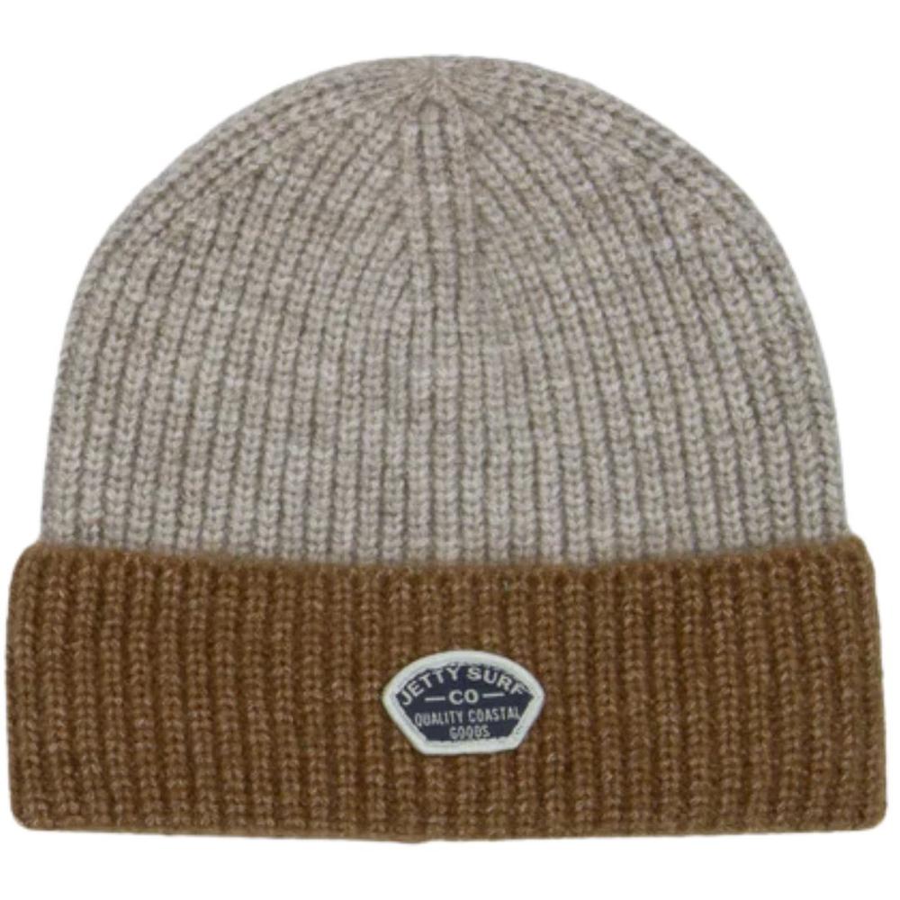 Jetty Truro Colorblock Beanie TAN