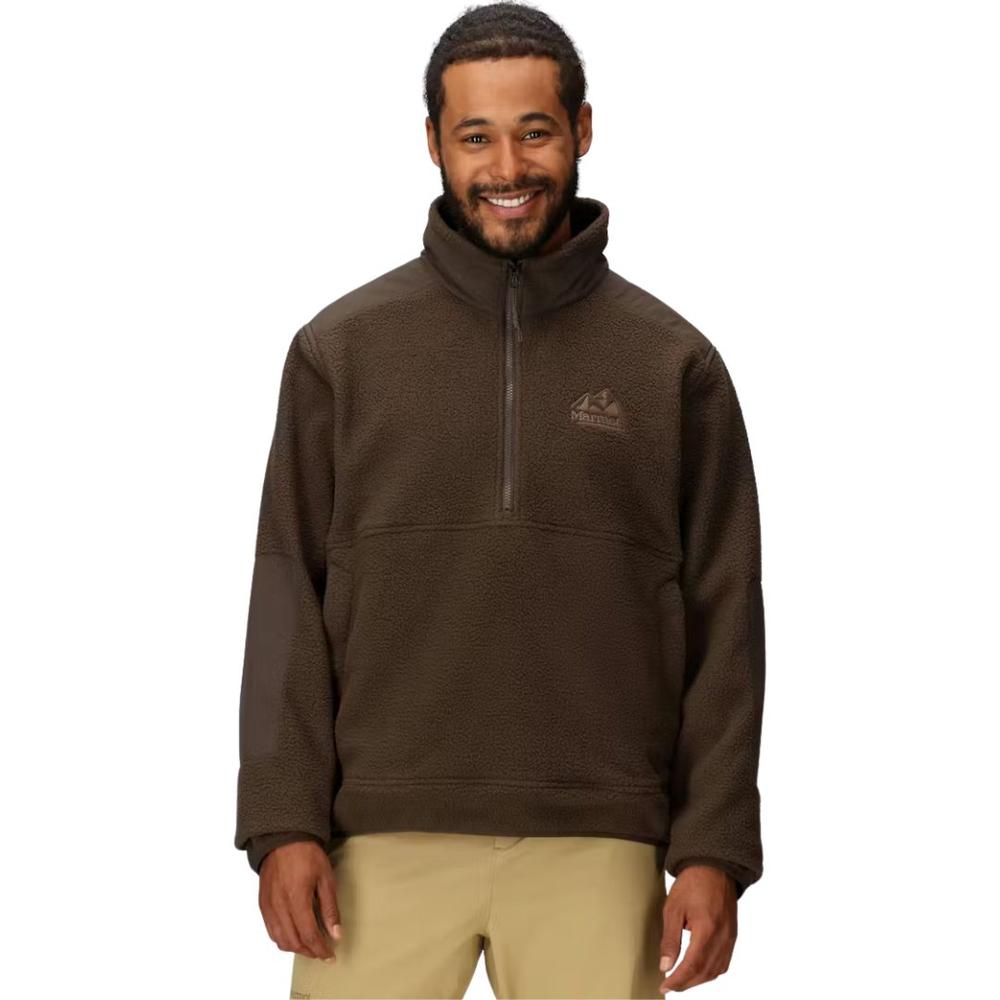 Marmot Men’s Wanderer High-Pile Fleece Quarter-Zip HICKORYNUT