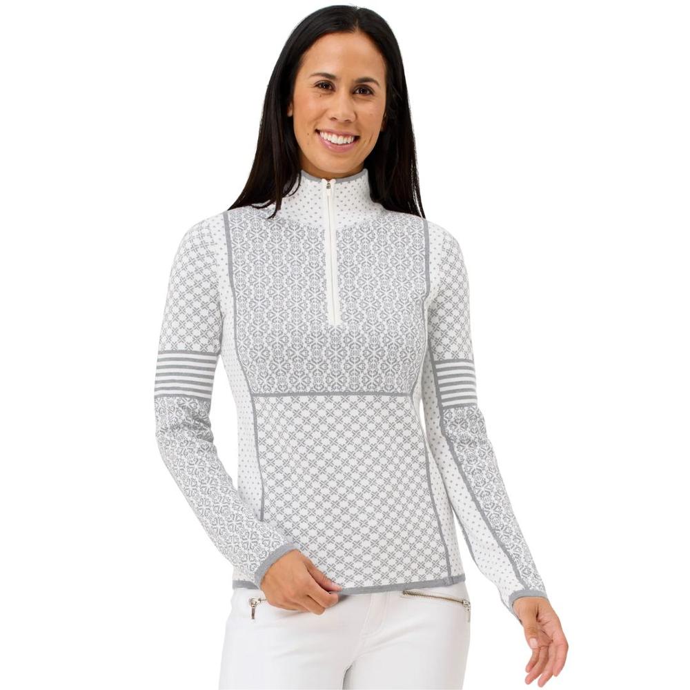 Krimson Klover Women's Pow Zip Neck Sweater SNOW
