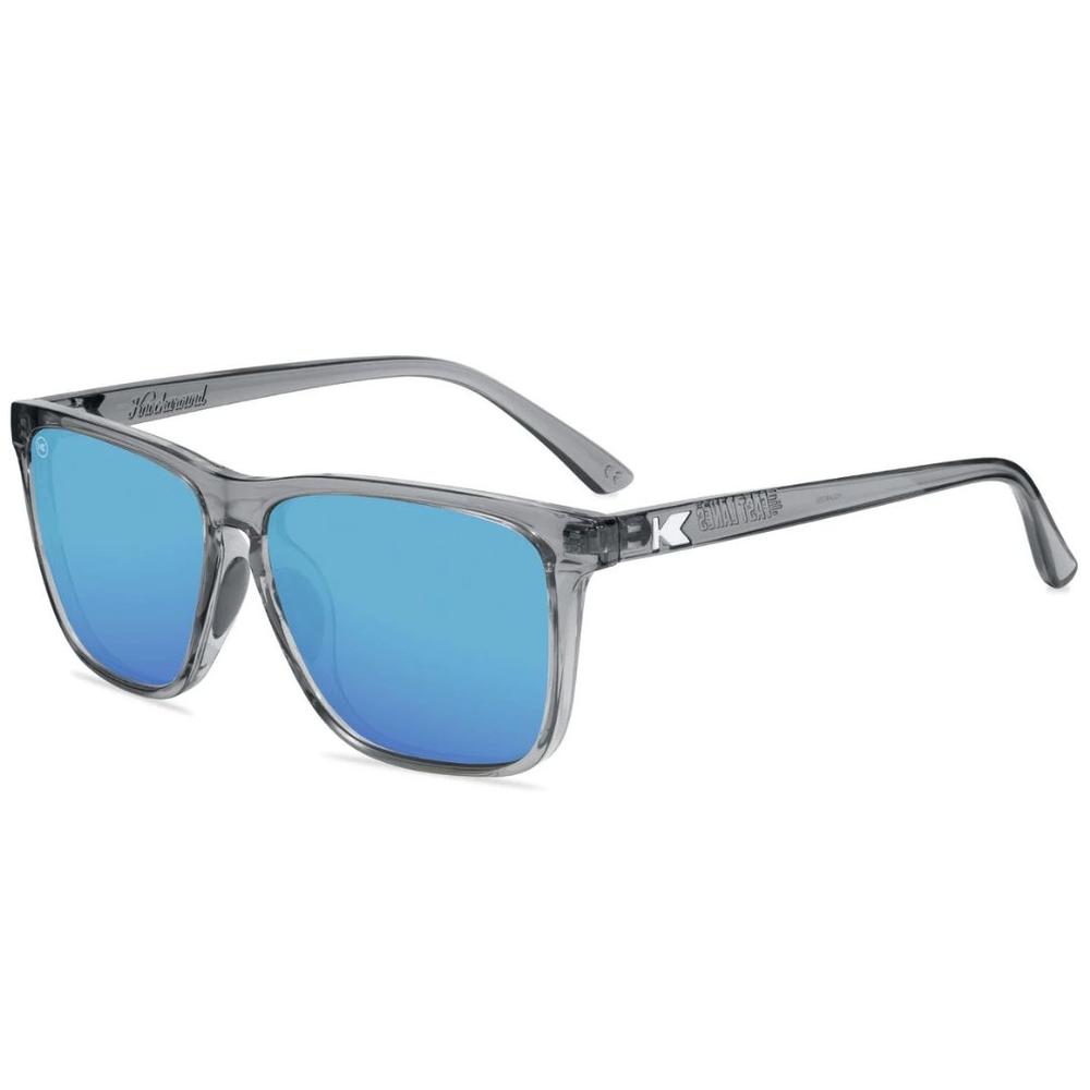 Knockaround Clear Grey/Aqua Fast Lanes Sport Sunglasses NA