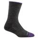 Darn Tough Women's Solid Basic Crew Lightweight Socks CHARCOAL