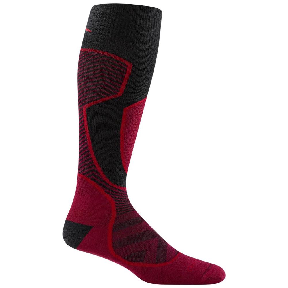 Darn Tough Men's Outer Limits  Lightweight Snow Socks BURGUNDY