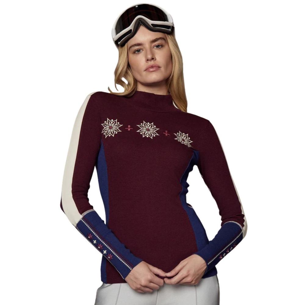 Alp N Rock Allison Mock Neck DARKCHERRY