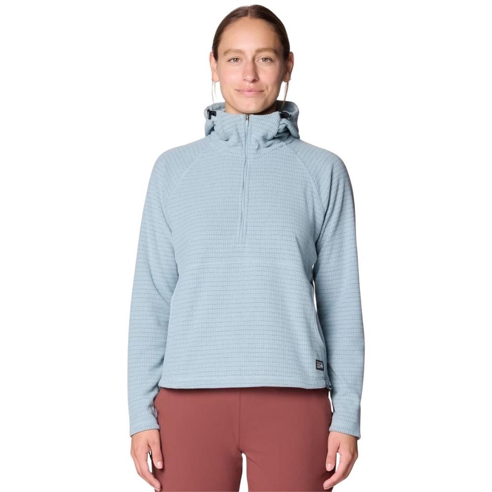 Mountain Hardware Women's Summit Grid Half Zip Hoody ICESHADOW