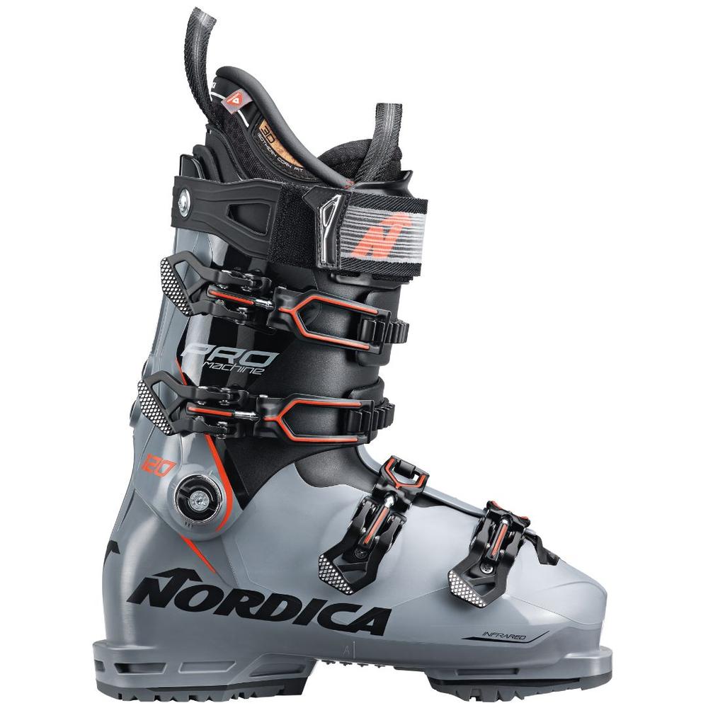 Nordica Men's Promachine 120 Ski Boots 2026 GREY/BLACK/RED
