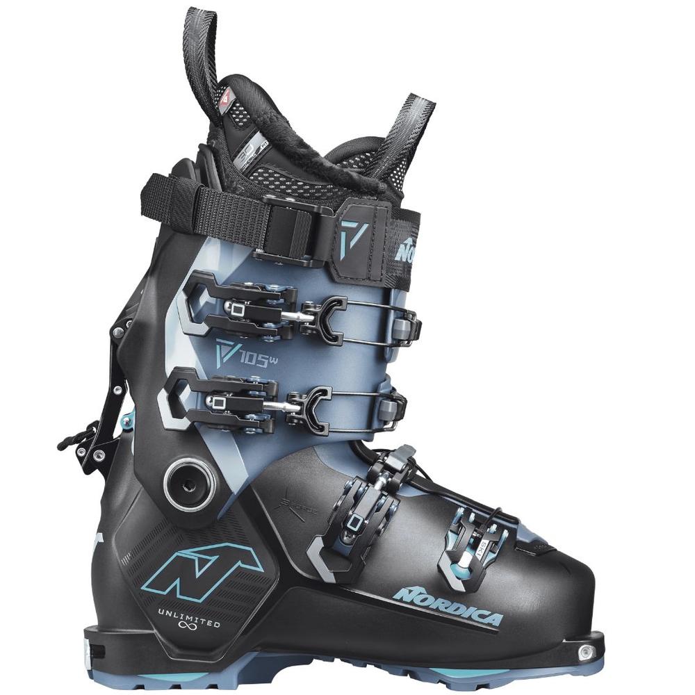 Nordica Women's Unlimited 105 DYN Ski Boots 2026 BLACK/BLUE/LIGHTBLUE