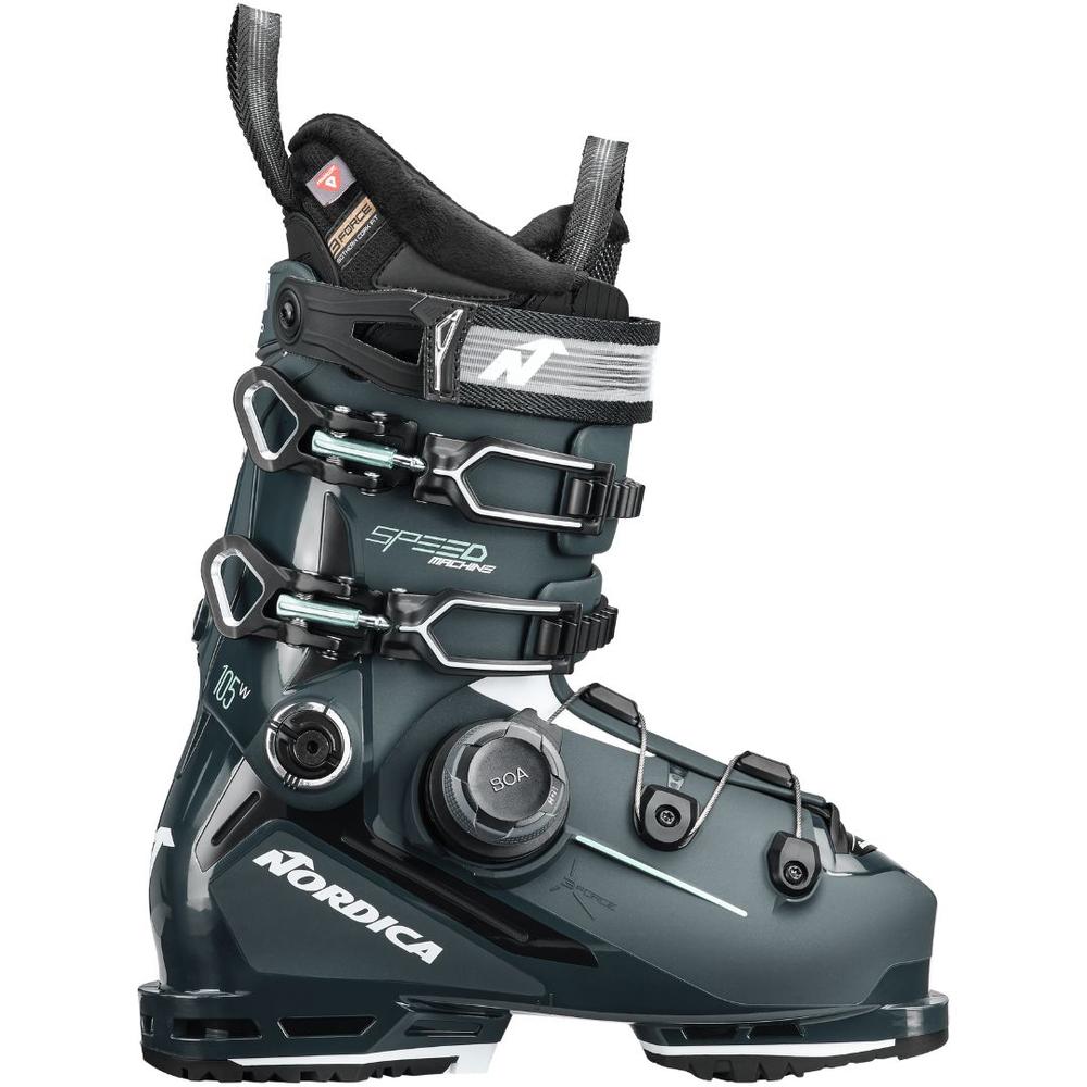 Nordica Women's Speedmachine 3 105 BOA Ski Boots 2026 GREEN/BLACK/AQUAMARINE