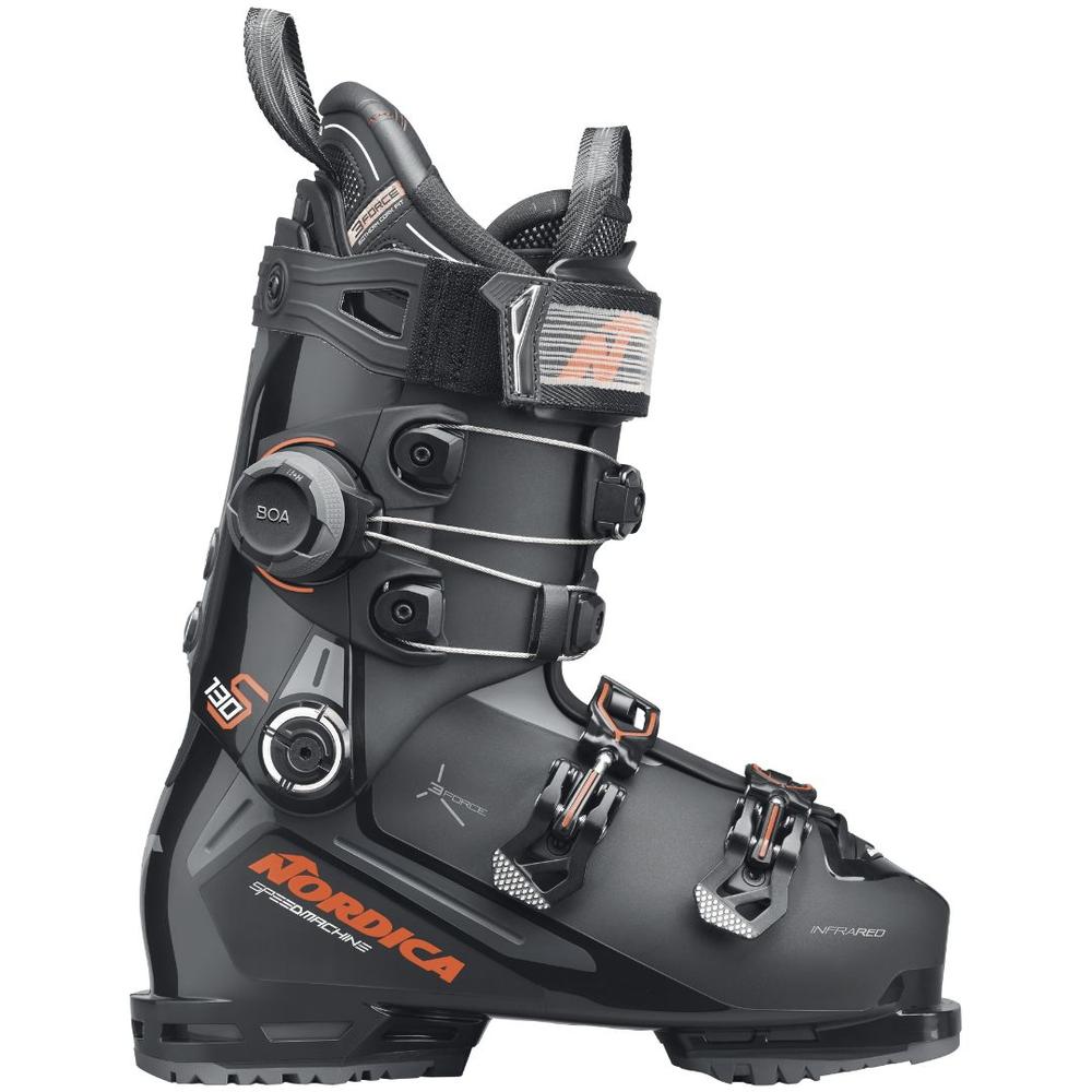 Nordica Men's Speedmachine 3 130 S BOA Cuff Ski Boots 2026 BLACK/ANTHRACITE/RED