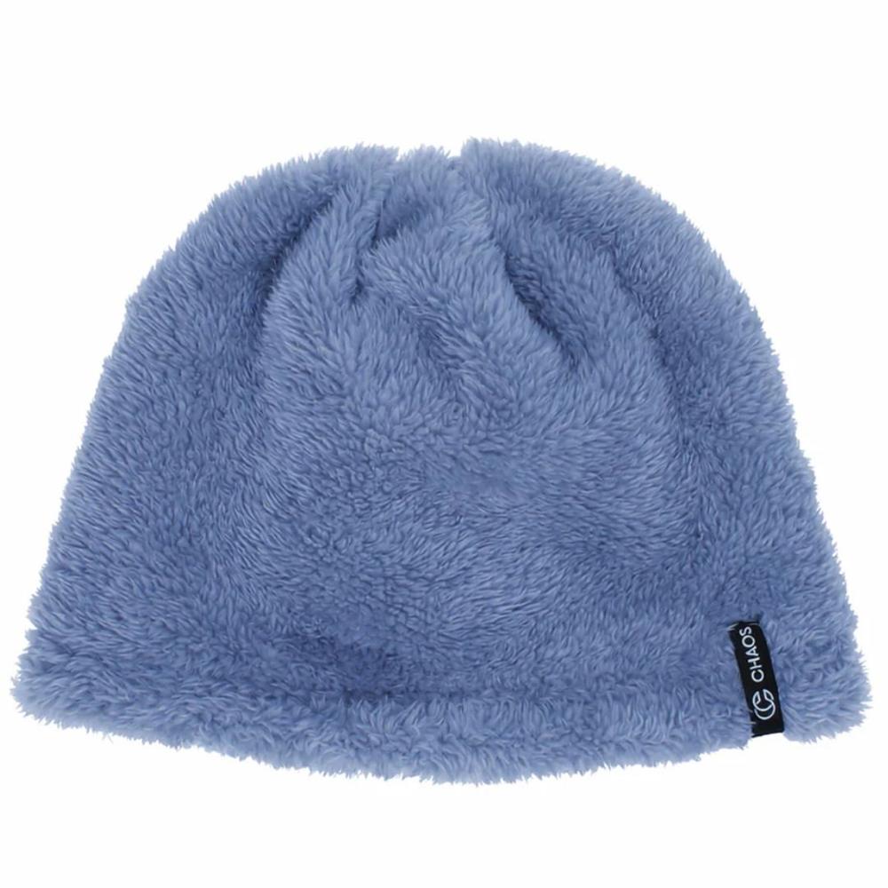 Chaos Yeti Fur Beanie STEELBLUE