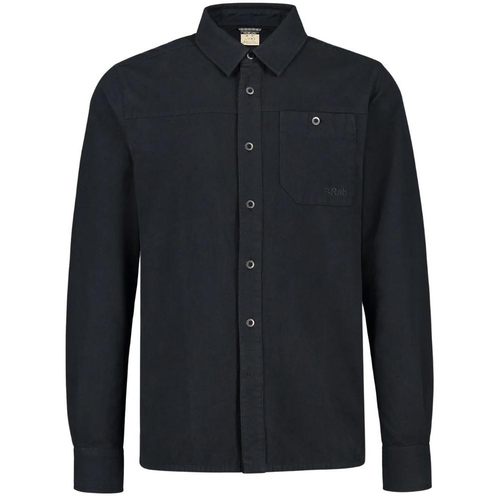 Rab Men's Boundary Brushed Cotton Shirt EBONY