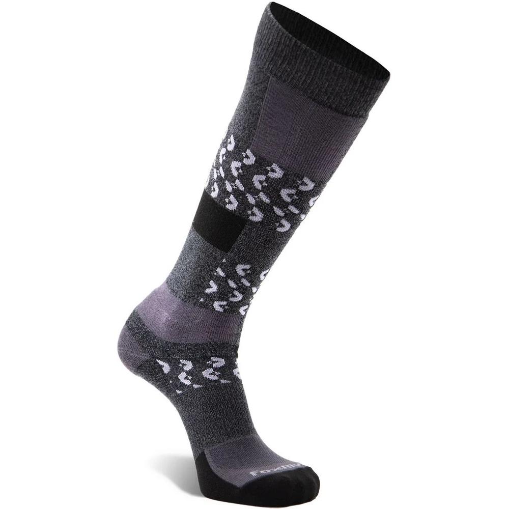 Fox River Women's Peakheat Liftie Lightweight Snow Socks GREY/BLACK
