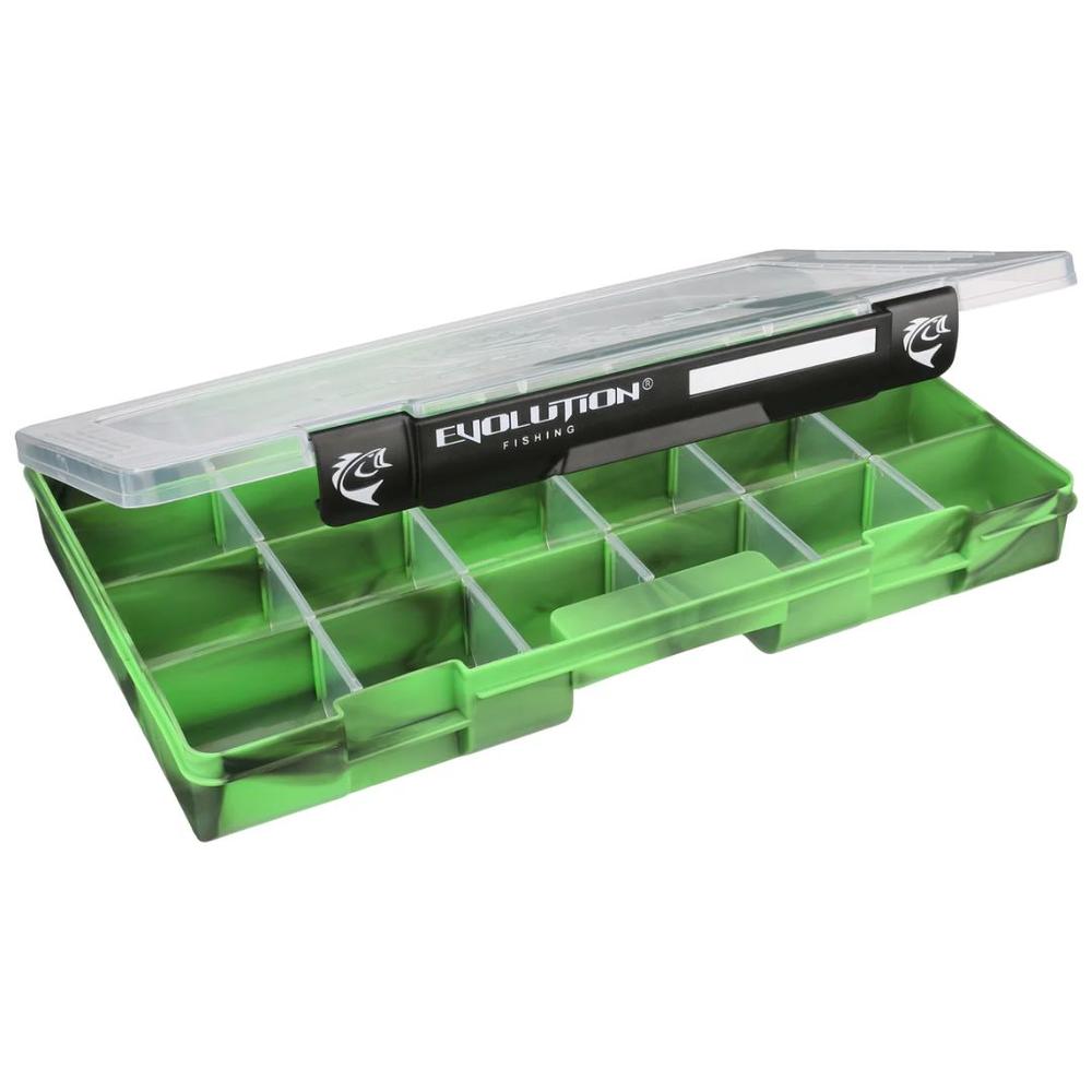 Evolution Outdoors Drift Series 3700 Tackle Tray - Green GREEN