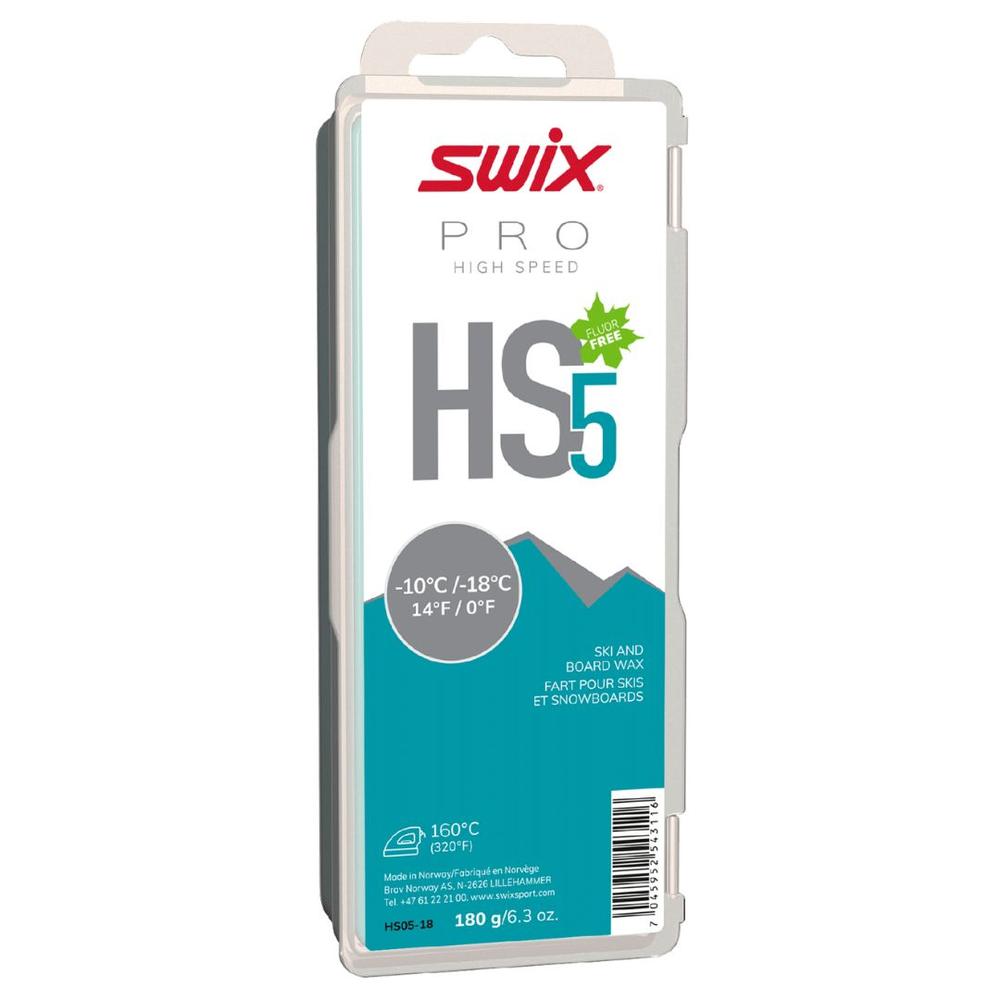 Swix HS5 Turquoise Wax -10°C/-18°C, 180g NA