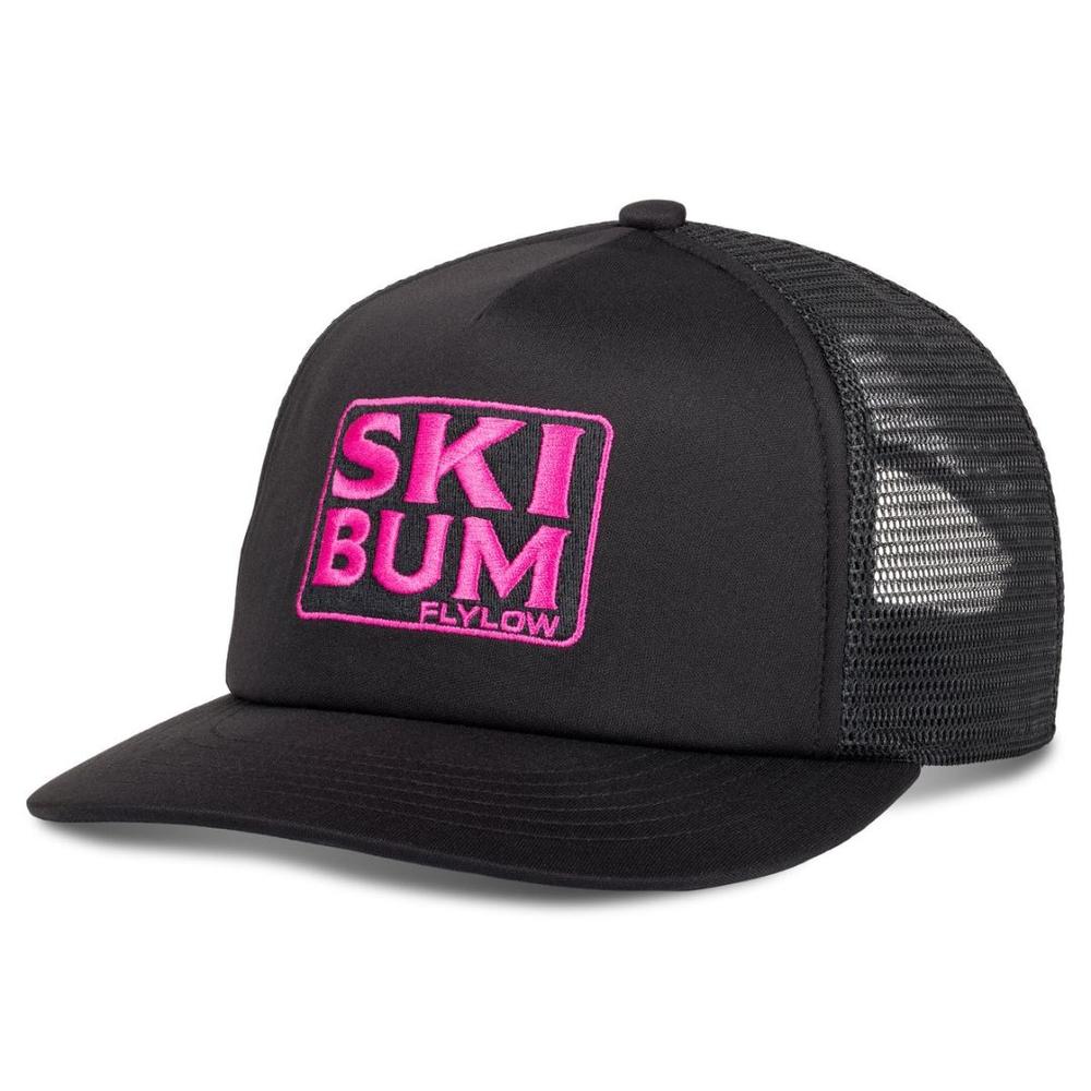 Flylow Ski BUM Trucker Hat BLACK/DRAGONFRUIT