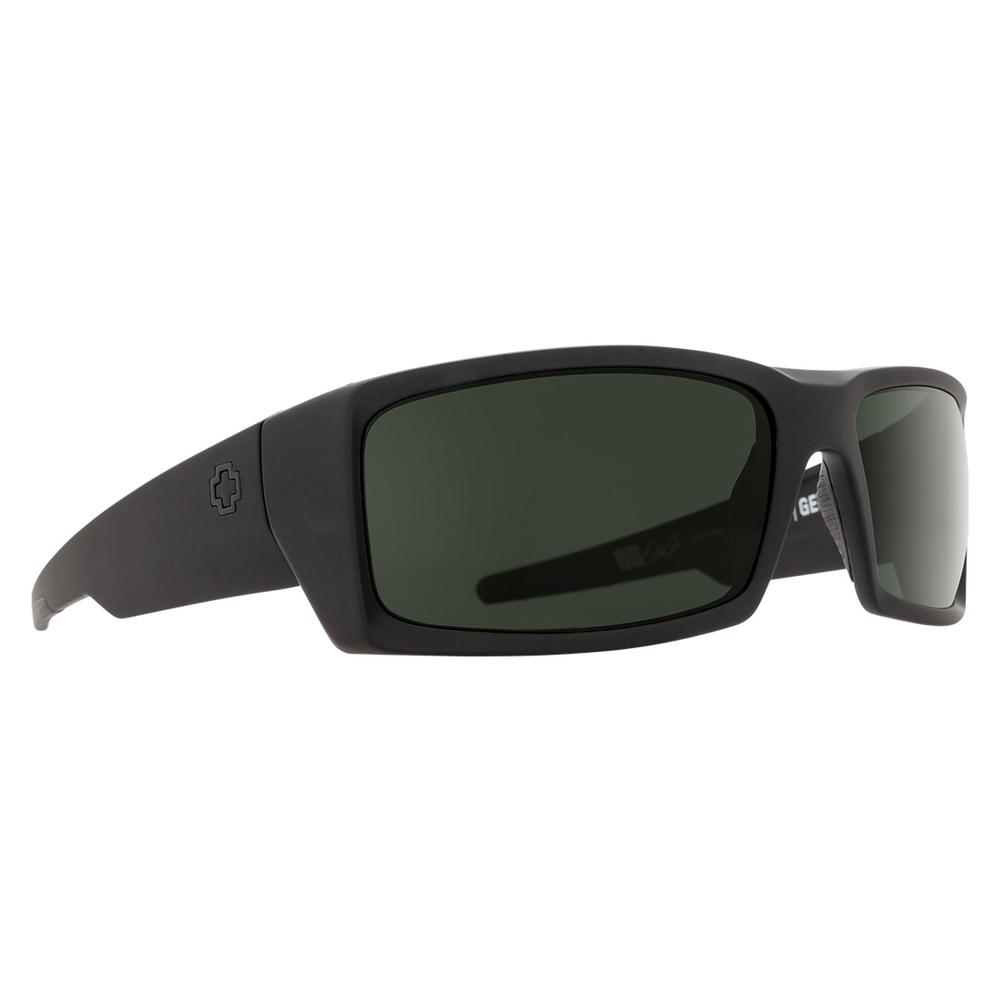  Spy General Sunglasses Soft Matte Black/Happy Gray Green