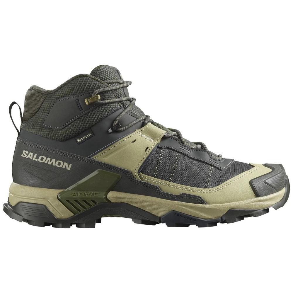 Salomon Men's X Ultra 5 Mid Gore-Tex Hiking Shoes PEATGRAYGREEN