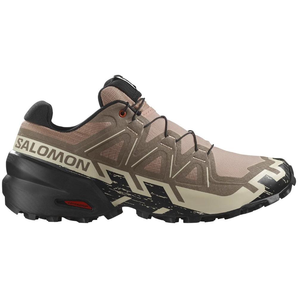 Salomon Men's Speedcross 6 Trail Running Shoes NATURALBLACKALMILK