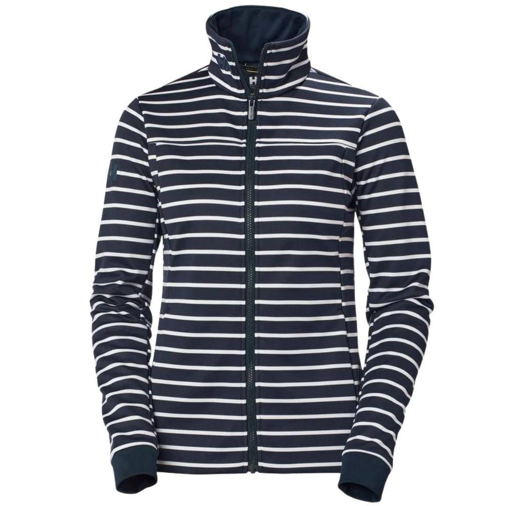 Helly Hansen Women's Crew Fleece Jacket - Navy Stripe NAVYSTRIPE