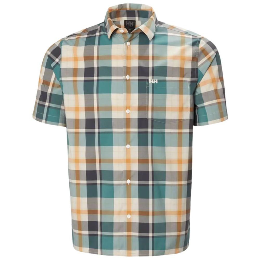 Helly Hansen Men's Fjord Quick-Dry Short Sleeve Shirt 2.0 OPALGREENPEAKPLAID